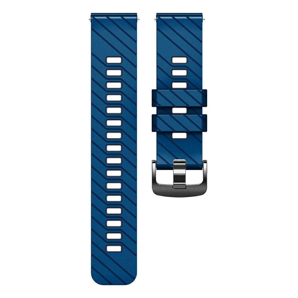 Silicone Band for Suunto 9 Peak Pro / 9 Peak / Vertical / Race S / Race Dual Color Replacement Watch Strap - Sapphire+Black - 4