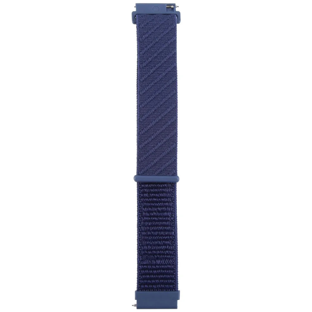 22mm Watch Band For Huawei Watch GT 5 Pro 46mm / GT 5 46mm / GT 4 46mm / Watch 4 / Samsung Galaxy Watch3 Nylon Loop Strap  - Dark Blue - 3