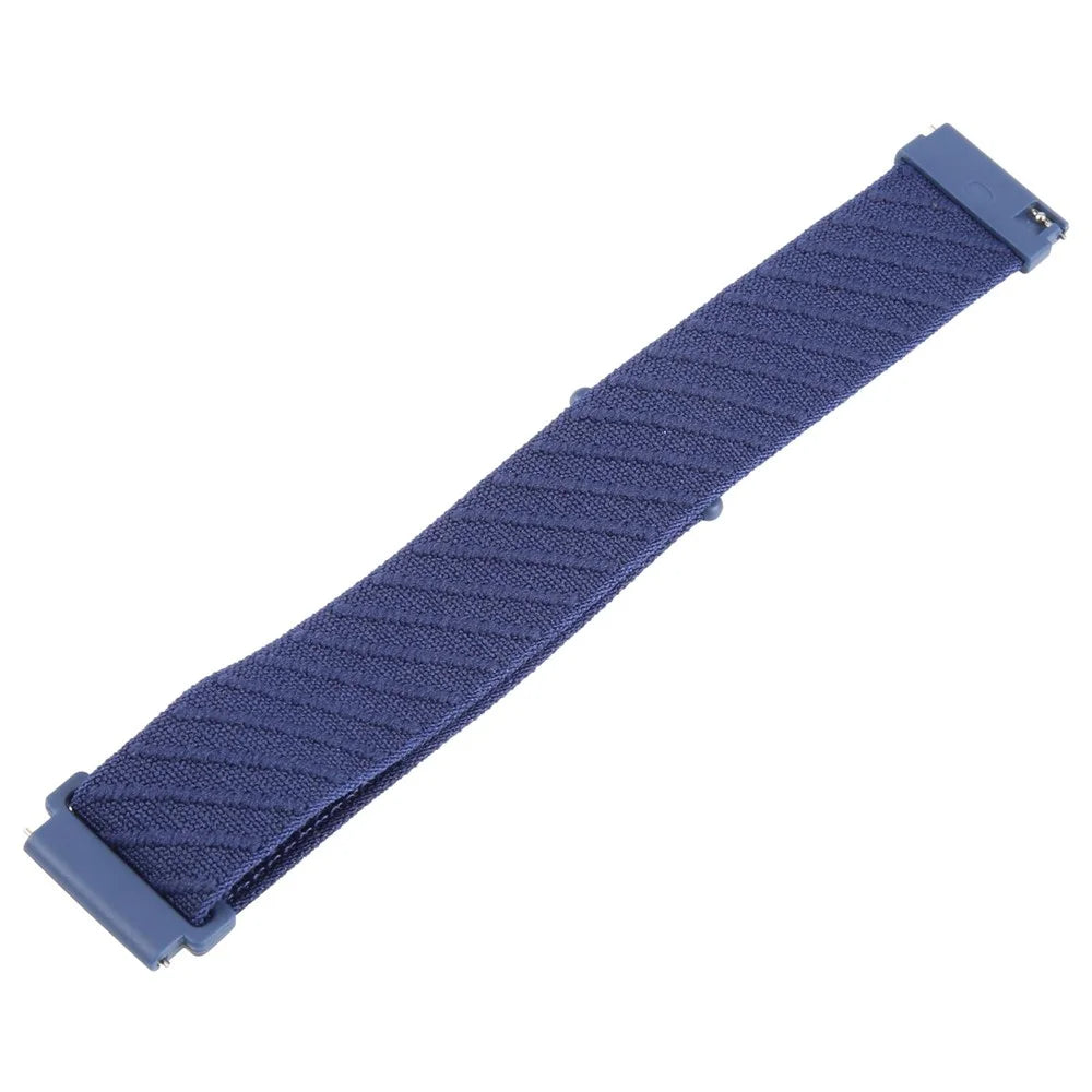22mm Watch Band For Huawei Watch GT 5 Pro 46mm / GT 5 46mm / GT 4 46mm / Watch 4 / Samsung Galaxy Watch3 Nylon Loop Strap  - Dark Blue - 4