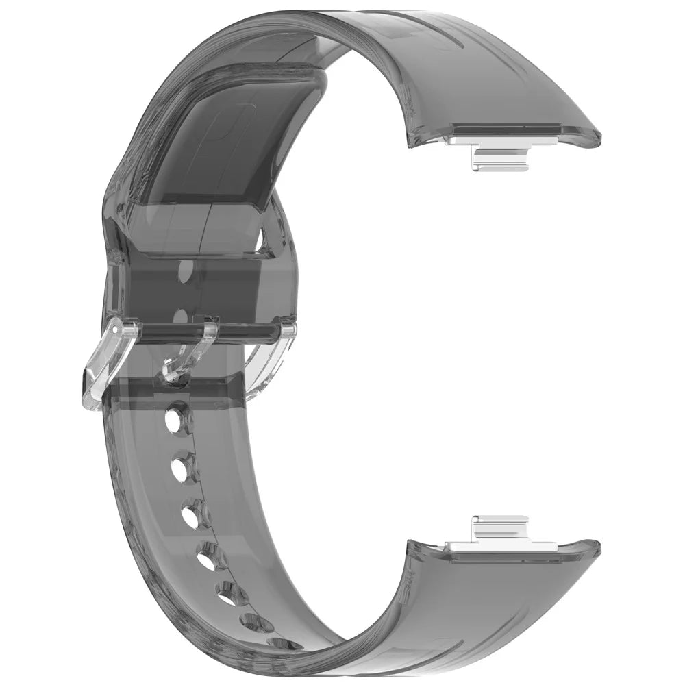 TPU Watch Strap for Xiaomi Smart Band 10 Pro / 9 Pro / 8 Pro / Redmi Watch 6 / 5 / 4 Color Changing Clear Wrist Band - Photochromic Black - 3