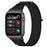 For Huawei Watch D2 Nylon Wrist Strap Magic Tape Loop Watch Band - Black+Grey - 3