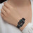 For Huawei Watch D2 Nylon Wrist Strap Magic Tape Loop Watch Band - Black+Grey - 5