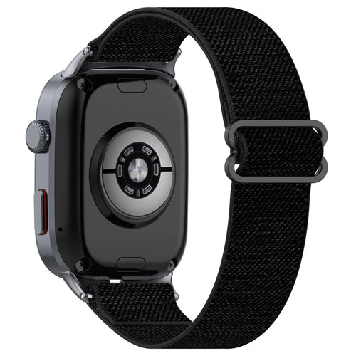For Huawei Watch D2 Watch Band Nylon Braided Elastic Slide-Lock Clasp Breathable Strap - Black - 1