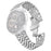 For Honor MagicWatch Wrist Band 5-Bead Stainless Steel Butterfly Clasp Watch Strap - Silver - 1