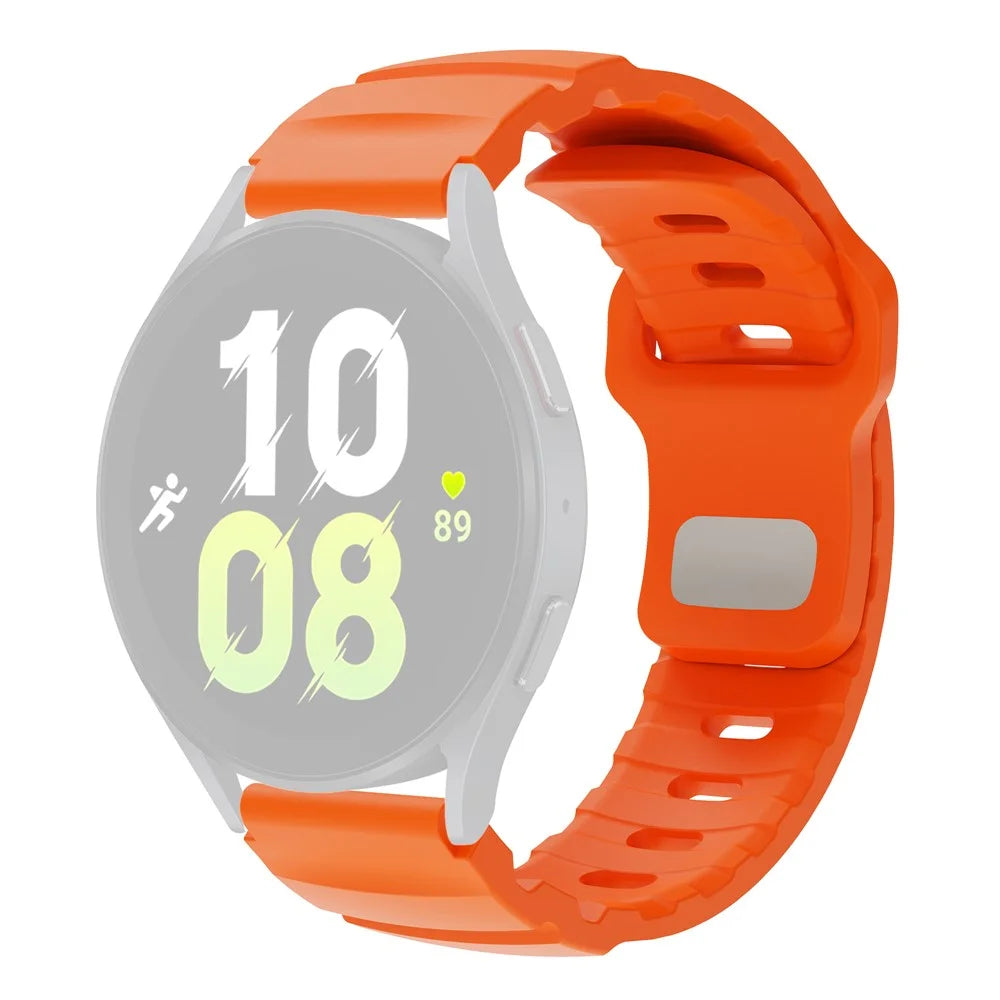 For Huawei Watch GT 5 46mm Fluorubber Strap 22mm Universal Adjustable Watch Band - Orange - 1