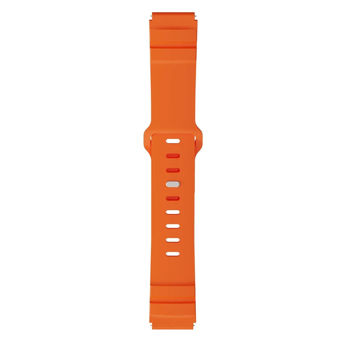 For Huawei Watch GT 5 46mm Fluorubber Strap 22mm Universal Adjustable Watch Band - Orange - 4