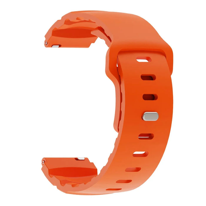 For Huawei Watch GT 5 46mm Fluorubber Strap 22mm Universal Adjustable Watch Band - Orange - 5