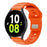 For Huawei Watch GT 5 46mm Fluorubber Strap 22mm Universal Adjustable Watch Band - Orange - 7