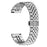 For Haylou RS4 LS12 Wrist Band 5-Bead Stainless Steel Butterfly Clasp Watch Strap - Silver - 2