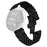 For Garmin Forerunner 255 Wrist Band 5-Bead Stainless Steel Butterfly Clasp Watch Strap - Black - 1