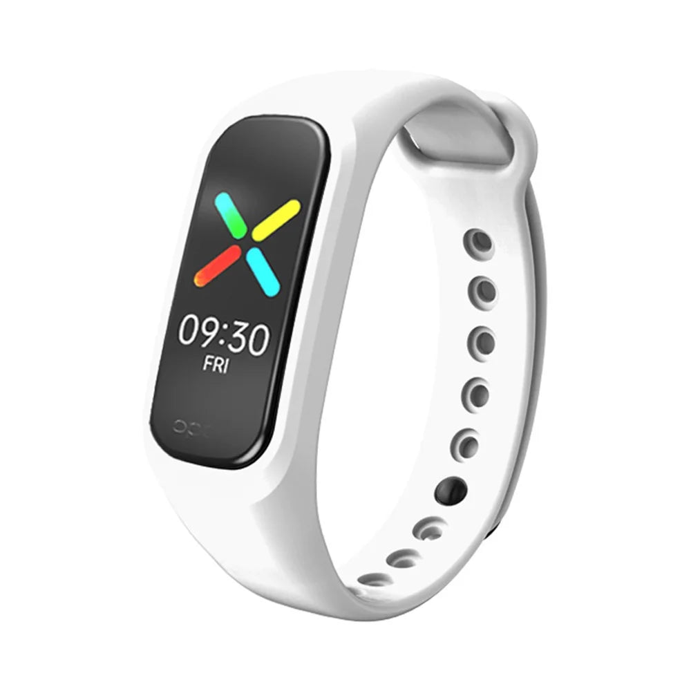 Replacement Soft Silicone Watchband Adjustable Smart Watch Strap for OPPO Band Style/EVA Limited Edition - White - 1