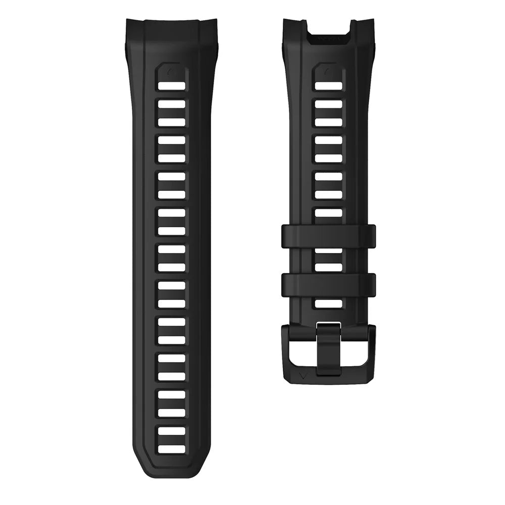 For Garmin Instinct 3 AMOLED 45mm / Instinct 3 Solar 45mm Smartwatch Band Breathable Sports Silicone Strap - Black - 4