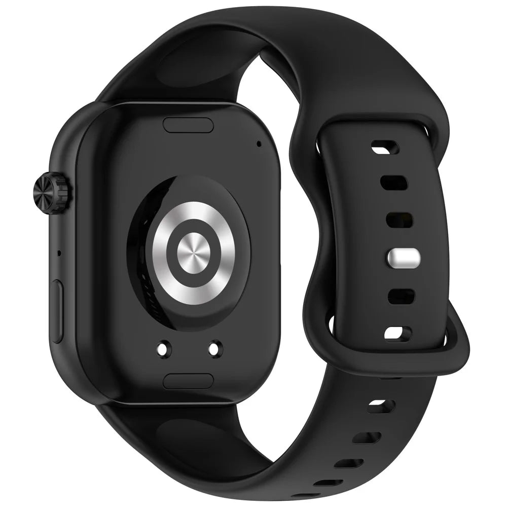 For Honor Choice ROSSINI 2i Silicone Watch Strap Reverse Buckle Sports Wrist Band - Black - 3