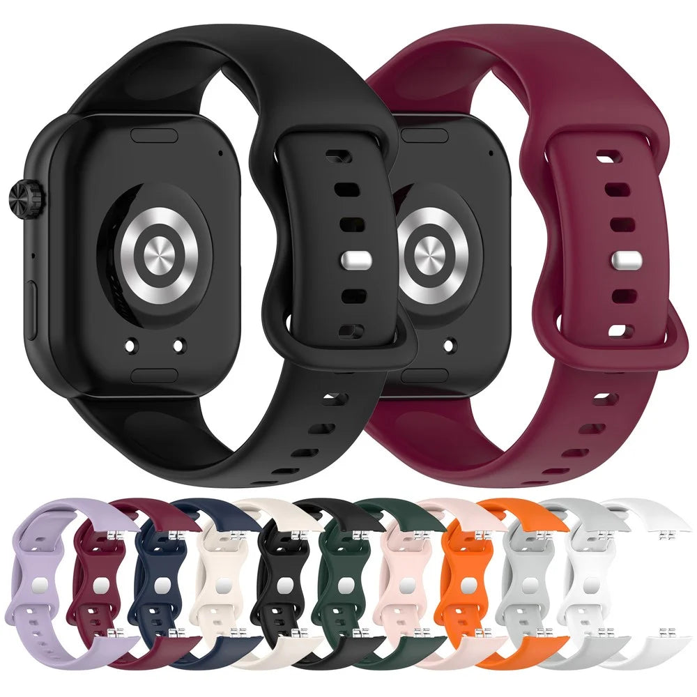 For Honor Choice ROSSINI 2i Silicone Watch Strap Reverse Buckle Sports Wrist Band - Black - 5