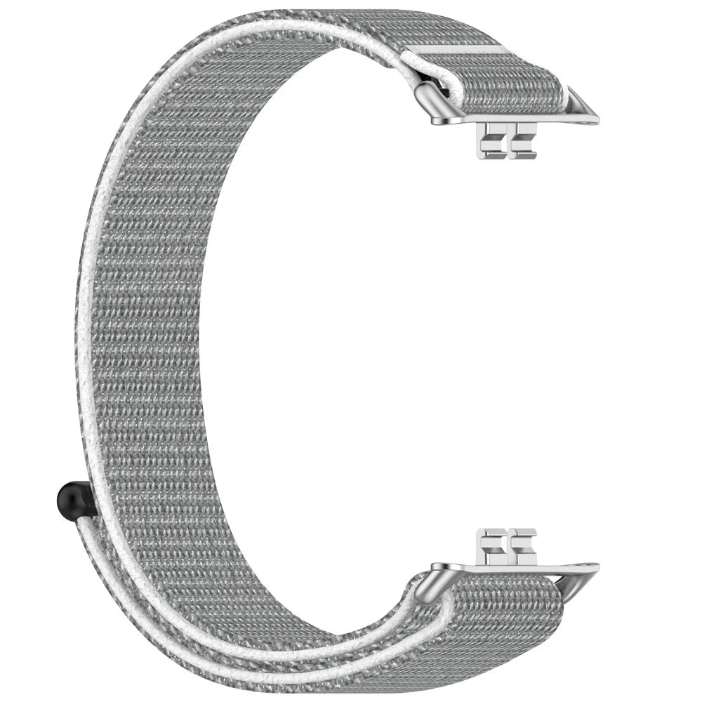 For Honor Choice ROSSINI 2i Wrist Strap Magic Tape Nylon Woven Watch Band - Grey - 2