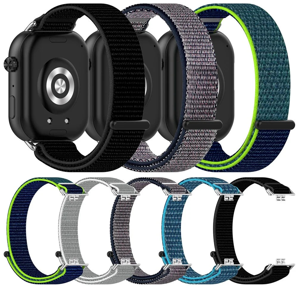 For Honor Choice ROSSINI 2i Wrist Strap Magic Tape Nylon Woven Watch Band - Grey - 6