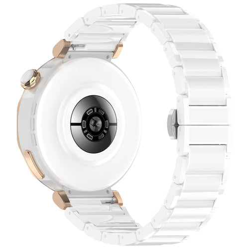 For Huawei Watch GT 5 Pro 42mm / GT 5 41mm Ceramic Metal Watch Band 18mm Universal Wrist Strap - White - 1