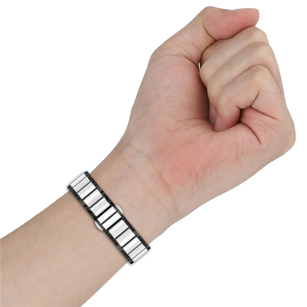 For Huawei Watch GT 5 Pro 42mm / GT 5 41mm Ceramic Metal Watch Band 18mm Universal Wrist Strap - White - 6
