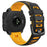 Bi-color Soft Silicone Watchband Replacement Bracelet Strap for Garmin Instinct / Instinct Esports - Black / Yellow - 1