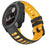 Bi-color Soft Silicone Watchband Replacement Bracelet Strap for Garmin Instinct / Instinct Esports - Black / Yellow - 2