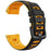 Bi-color Soft Silicone Watchband Replacement Bracelet Strap for Garmin Instinct / Instinct Esports - Black / Yellow - 3