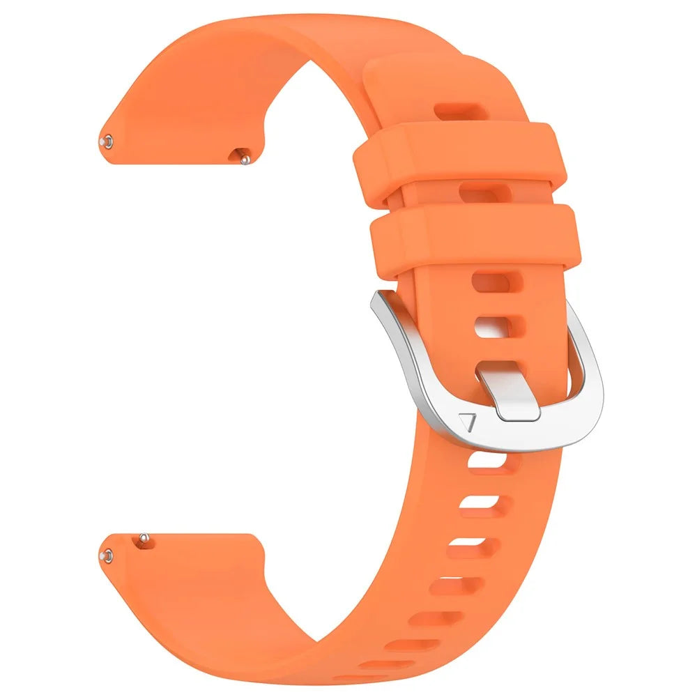 For Garmin Approach S50 Smartwatch Band 20mm Adjustable Sports Silicone Strap - Orange - 1