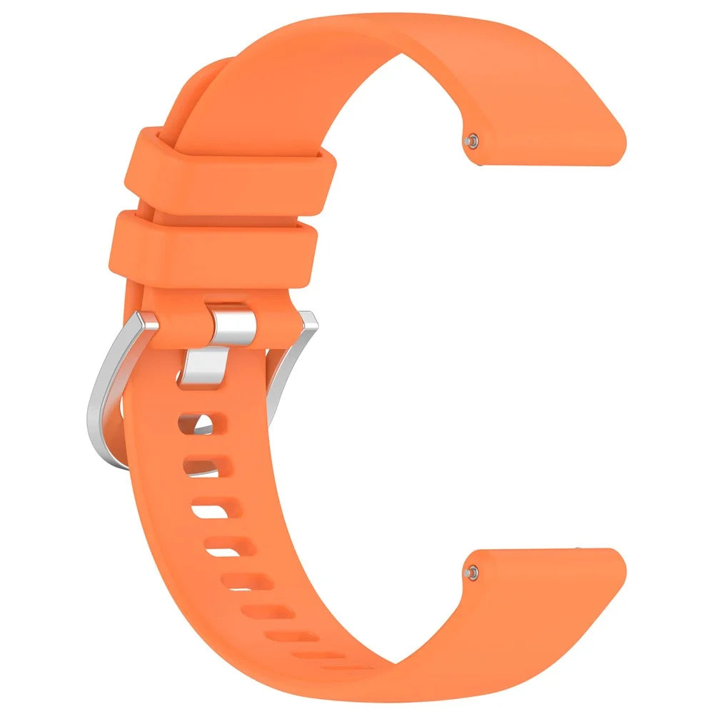 For Garmin Approach S50 Smartwatch Band 20mm Adjustable Sports Silicone Strap - Orange - 4