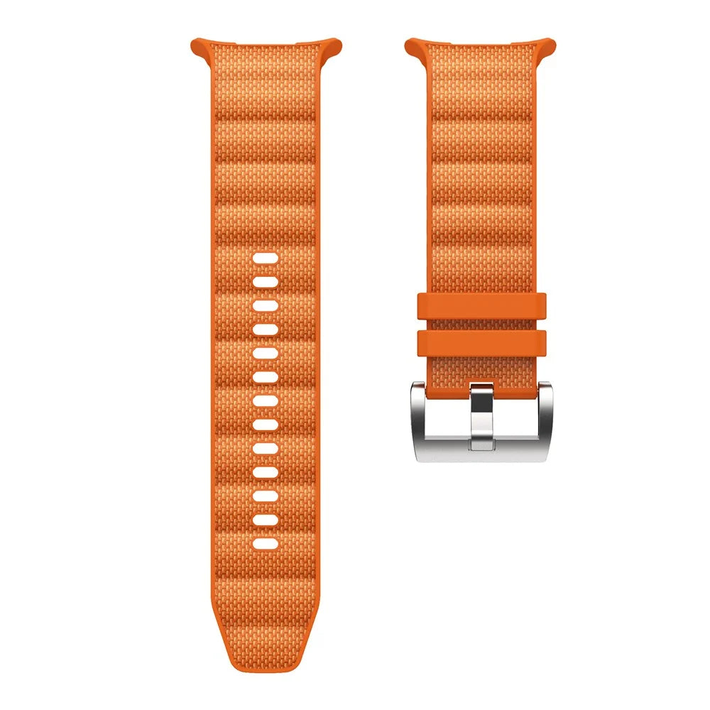 For Samsung Galaxy Watch Ultra2 47mm / Watch Ultra (2025) 47mm / Watch Ultra 47mm Watch Strap Adjustable Sports Silicone Wrist Band - Orange - 3