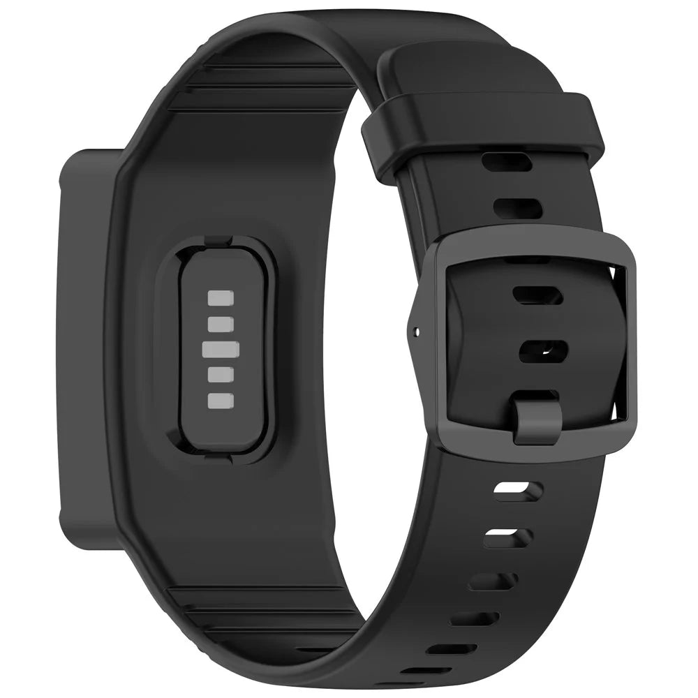 For WHOOP 4.0 Fitness Tracker Silicone Wristband Replacement Strap Integrated with Protective Case - Black - 2
