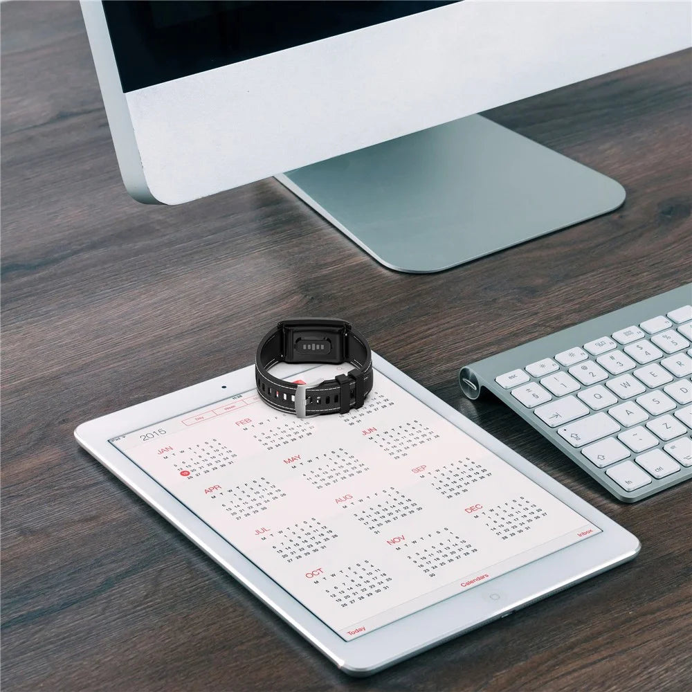 For WHOOP WHOOP 5.0 / 5.0 LIFE MG /  5.0 Peak / 5.0 One / 4.0 / 3.0 Fitness Tracker Wrist Strap Silicone Nylon Band with Protective Case - Black - 7