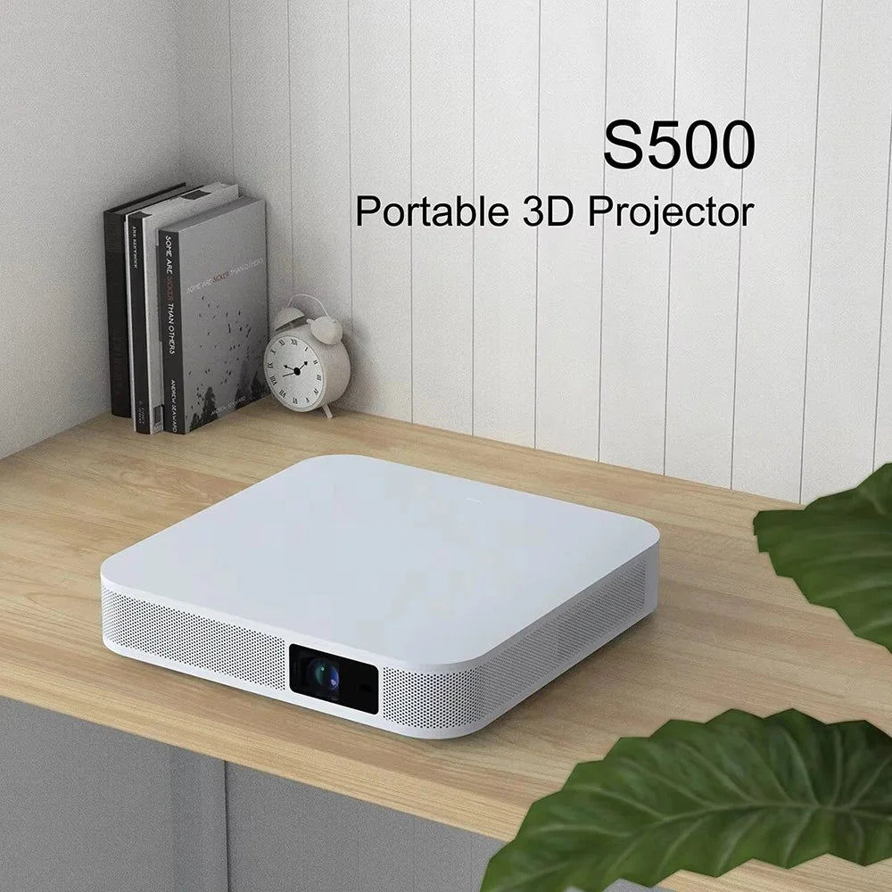 S500 Android 9.0 Auto Focus 3D DLP Projector Built In 15000mAh Battery 1080P Full HD Wireless Home Theater - US Plug - 2