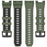 For Garmin Instinct 3 Solar 50mm  /  AMOLED 50mm Watch Band 26mm Dual Color Silicone Replacement Strap - Orange  /  Starlight - 6