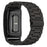 For WHOOP 4.0 Watch Band 3-beads Solid Metal Replacement Strap Integrated with Protective Case - Black - 3