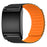For WHOOP 4.0 Fitness Tracker Silicone Wrist Band Magnetic Replacement Strap with Protective Case - Black+Orange - 1