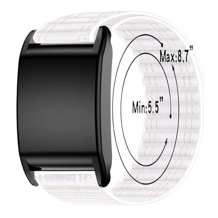 For WHOOP 4.0 Stylish Nylon Wrist Strap Magic Tape Loop Band with Protective Case - Black - 5