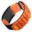 For WHOOP 4.0 Breathable Nylon Wrist Strap Magic Tape Loop Watch Band with Protective Case - Orange - 1