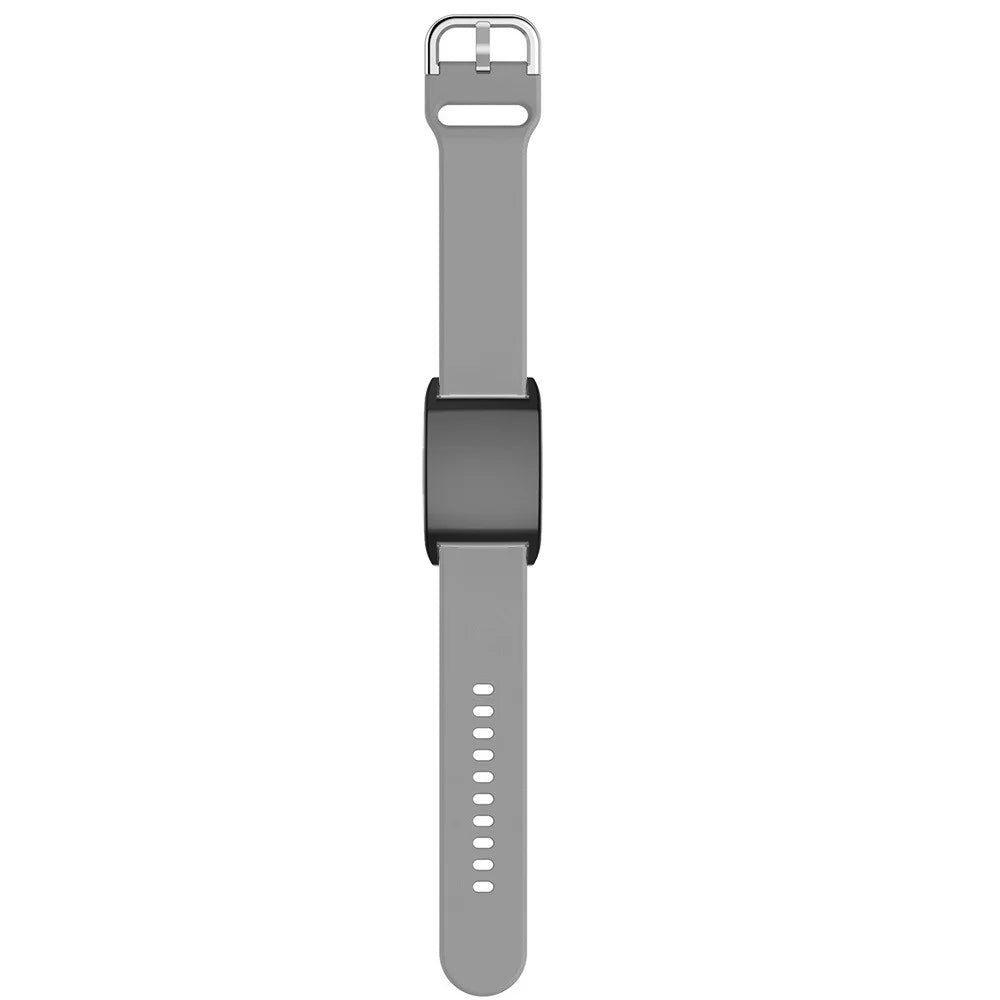 For WHOOP 4.0 Fitness Tracker Silicone Band Replacement Wrist Strap with Protective Case - Grey - 3