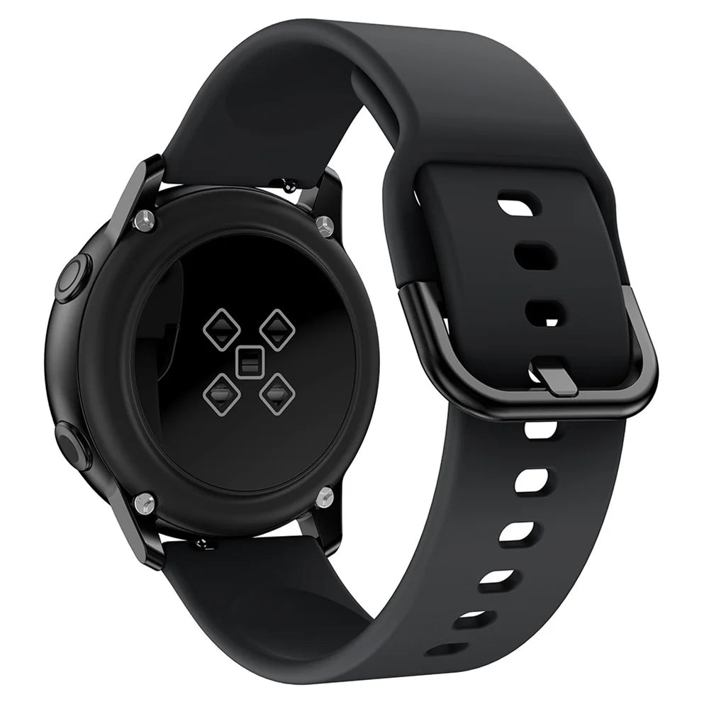 22mm Adjustable Silicone Smart Watch Band Bracelet Strap Replacement for Polar Vantage M/Grit X - Black - 3