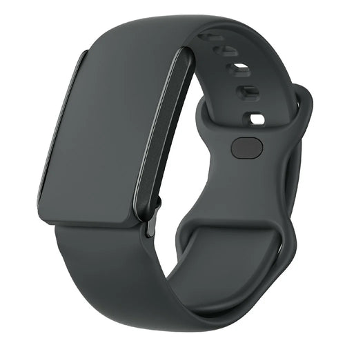 For Whoop 4.0 Watch Band 8-Shaped Buckle Silicone Wristband Adjustable Strap - Dark Grey - 1