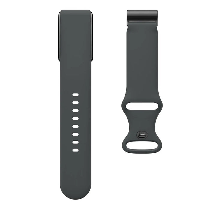 For Whoop 4.0 Watch Band 8-Shaped Buckle Silicone Wristband Adjustable Strap - Dark Grey - 4
