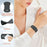 For Whoop 4.0 Watch Band 8-Shaped Buckle Silicone Wristband Adjustable Strap - Dark Grey - 6