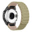 For Garmin Fenix 8 47mm / Fenix E 47mm Wrist Band 22mm Universal Quick Release Two-Color Magnetic Silicone Watch Strap - Camel+Light Brown - 1