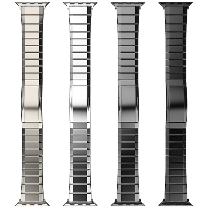 Replacement Strap for Apple Watch Ultra 3 2 1 49mm / Series 11 10 46mm / 9 8 7 45mm / SE3 SE2 SE 6 5 4 44mm / 3 2 1 42mm Titanium Alloy Watch Band - Titanium - 7
