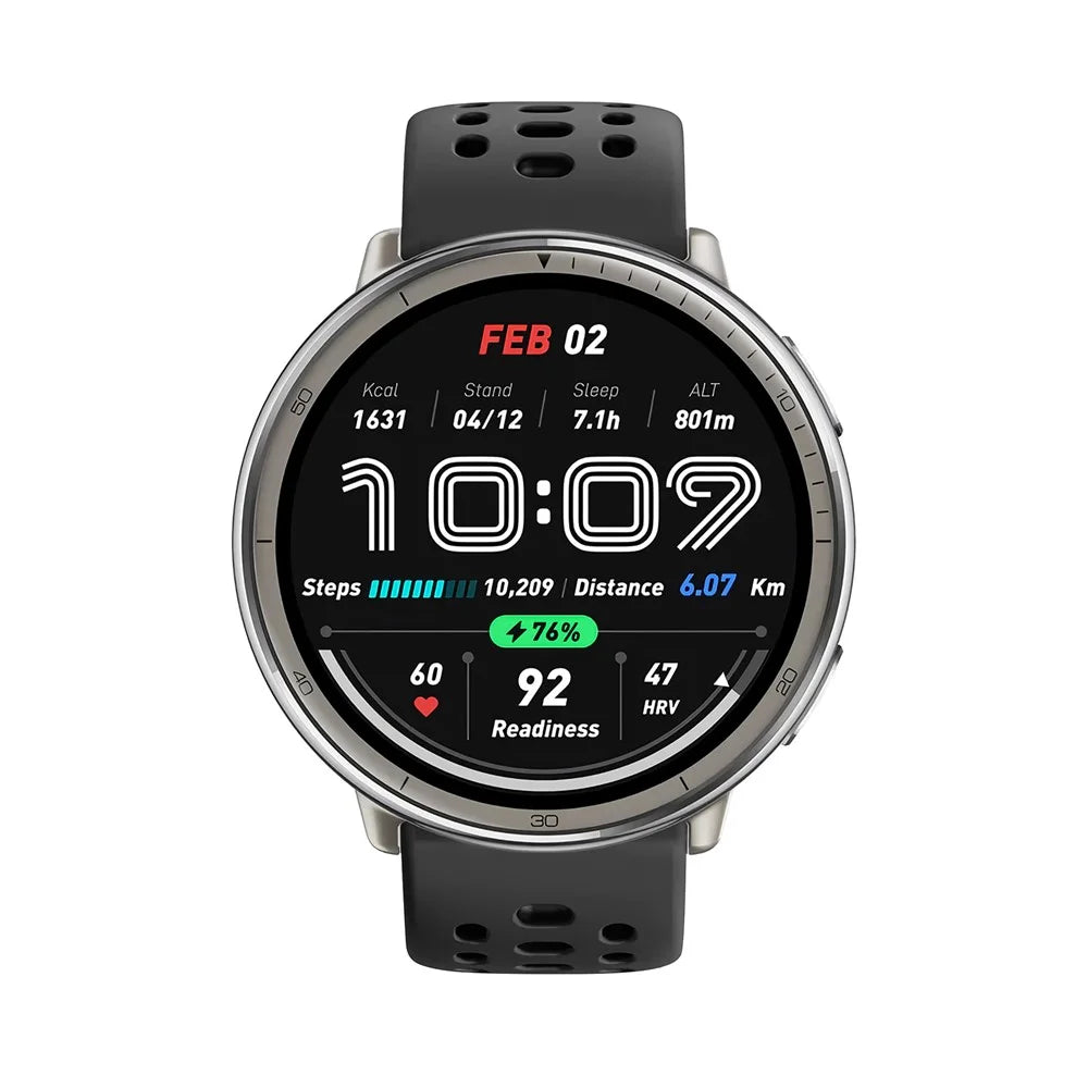 KALEBOL 20mm Strap for Samsung Galaxy Watch6 Classic 43mm 47mm / Watch6 40mm 44mm Multiple Holes Silicone Watch Band - Black - 3