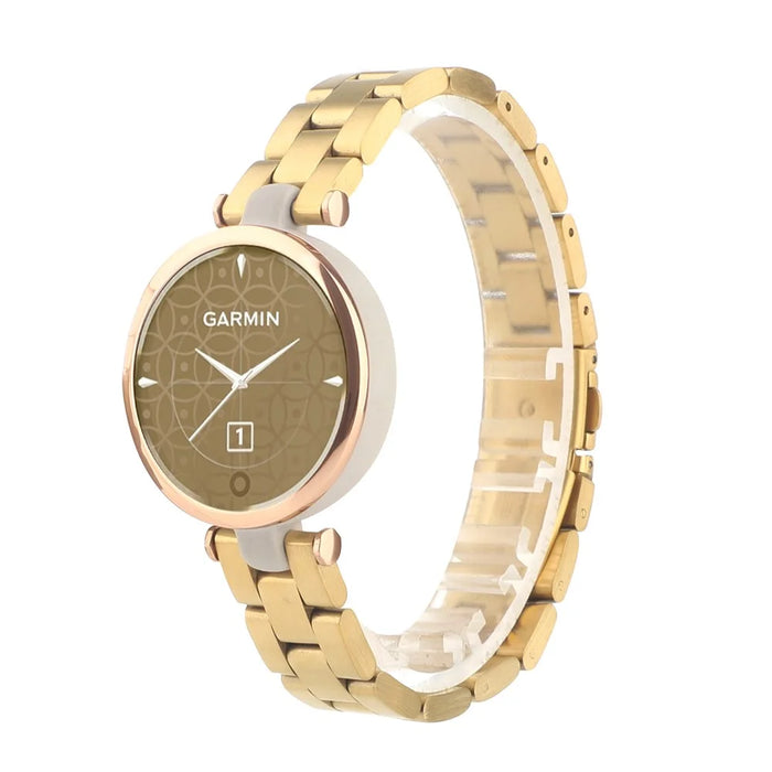 Stainless Steel Adjustable Smart Watch Band Replacement Strap for Garmin Lily - Gold - 3