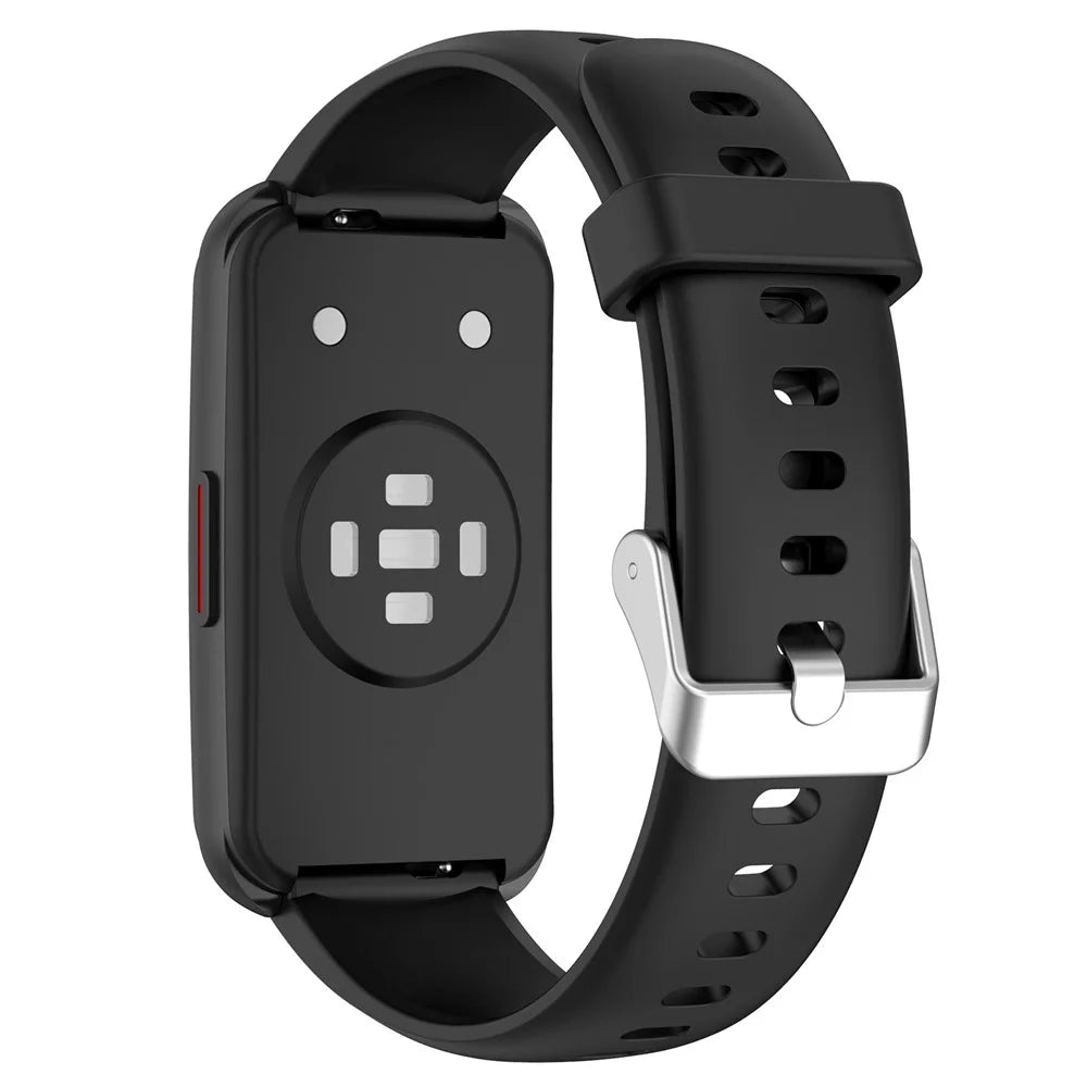 16mm Smartwatch Band for Keep B5 / B4 Lite / Huawei Talkband B7 Adjustable Silicone Strap - Black - 1