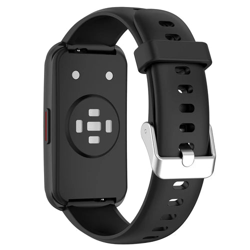 16mm Smartwatch Band for Keep B5 / B4 Lite / Huawei Talkband B7 Adjustable Silicone Strap - Black - 1