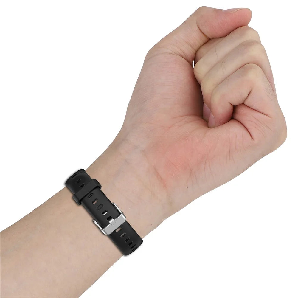 16mm Smartwatch Band for Keep B5 / B4 Lite / Huawei Talkband B7 Adjustable Silicone Strap - Black - 6