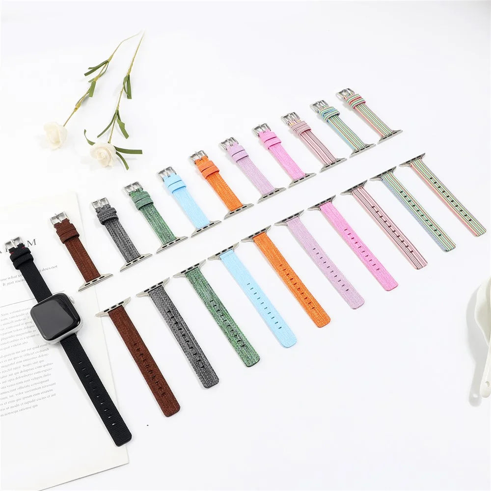 Nylon Watch Band Replacement Watch Strap Replacement for Apple Watch Ultra 3 2 1 49mm / Series 11 10 46mm / 9 8 7 45mm / SE3 SE2 SE 6 5 4 44mm / 3 2 1 42mm - Blue - 4