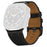 For Samsung Galaxy Watch Ultra2 47mm / Watch Ultra (2025) 47mm / Watch Ultra 47mm Adjustable Watch Band Genuine Cow Leather Strap - Black / Black Buckle - 1